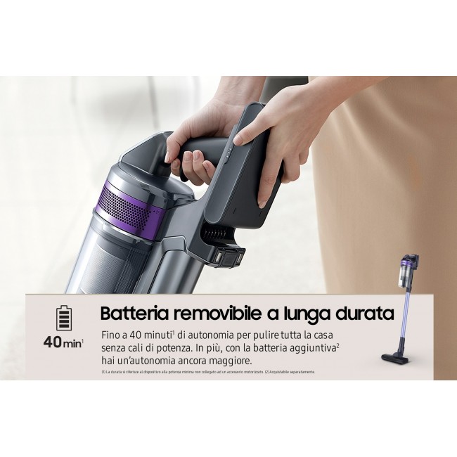 Samsung VS15A6031R4 Stick vacuum Battery Dry Bagless 0.8 L Black Samsung VS15A6031R4 Stick vacuum Battery Dry Bagless 0.8 L Black