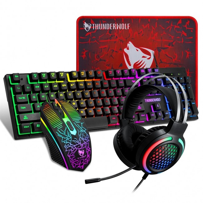 Extralink Gaming Set TF400 4in1 | Keyboard + Mouse + Headphones + Pad | LED backlight Extralink Gaming Set TF400 4in1 | Keyboard + Mouse + Headphones + Pad | LED backlight
