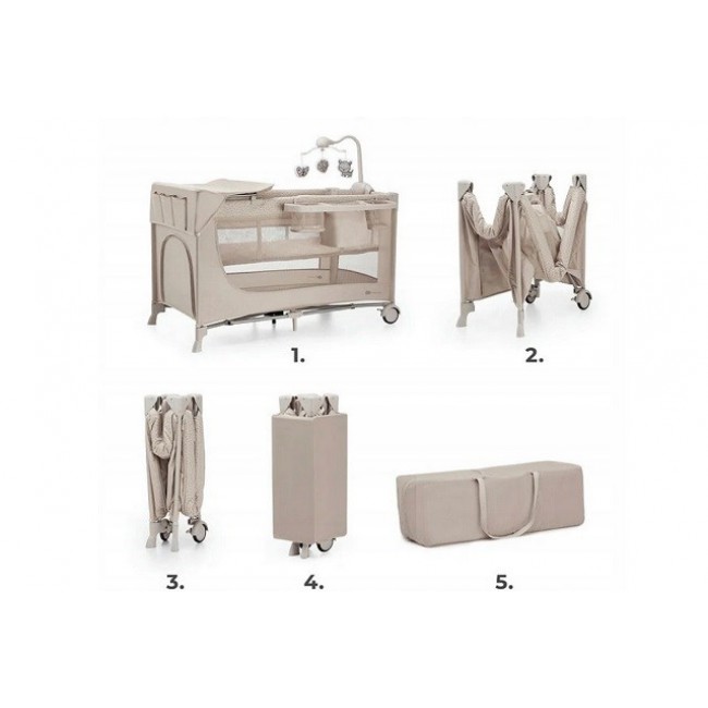 KinderKraft travel cot JOY 2 BEIGE KinderKraft travel cot JOY 2 BEIGE