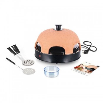 Emerio PO-115984 pizza maker/oven 6 pizza(s) 1200 W Black, Orange