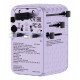 Verbatim Charge 'n' Travel 100W Universal Travel Adapter with retractable cable Purple
