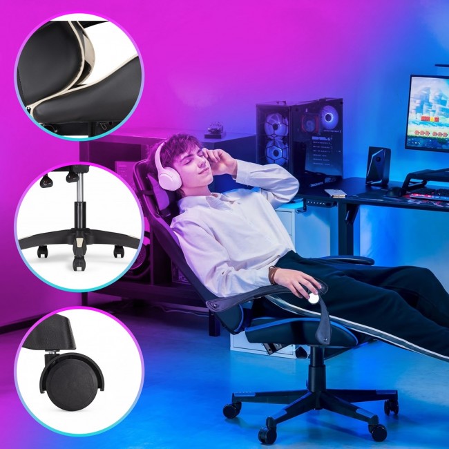 Extralink Gaming | Gaming chair | office chair, swivel, juodas and mlynas, G-523