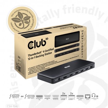 CLUB3D Thunderbolt 4 Certified 12-in-1 Docking Station