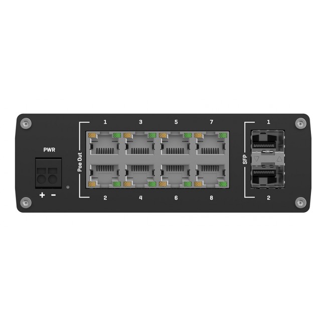 Teltonika TSW200 Unmanaged Gigabit Ethernet (10/100/1000) Power over Ethernet (PoE) Black