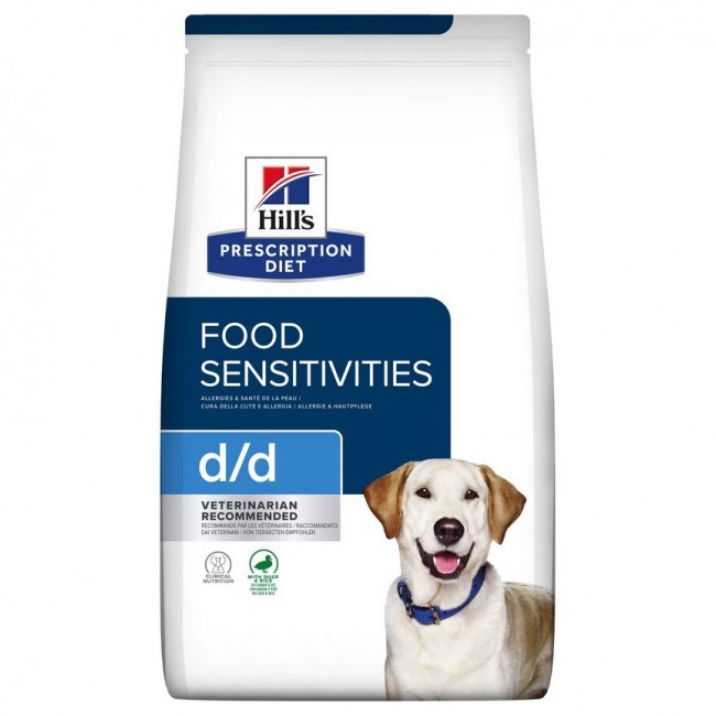 HILL'S PD D/D Food Sensitivities, duck and rice - dry dog food - 4kg