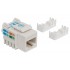 Intellinet Keystone Jack, Cat5e, UTP, Punch-down, White