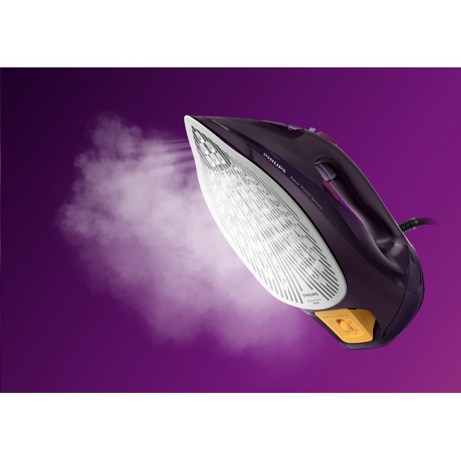 Philips 7000 series DST7061/30 iron Steam iron SteamGlide Elite soleplate 3000 W Purple Philips 7000 series DST7061/30 iron Steam iron SteamGlide Elite soleplate 3000 W Purple