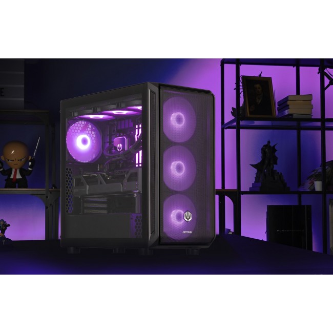 Actina 5901443414636 PC AMD Ryzen 7 9800X3D 32 GB DDR5-SDRAM 2 TB SSD AMD Radeon RX9070XT Midi Tower Black