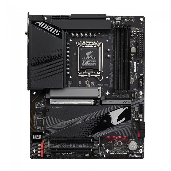 GIGABYTE Z790 AORUS ELITE AX DDR4 Motherboard - Supports Intel Core 13th Gen CPUs, 16*+1+2 Phases Digital VRM, up to 5333MHz DDR4 (OC), 4xPCIe 4.0 M.2, Wi-Fi 6E, 2.5GbE LAN, USB 3.2 Gen 2 GIGABYTE Z790 AORUS ELITE AX DDR4 Motherboard - Supports Intel Core 13th Gen CPUs, 16*+1+2 Phases Digital VRM, up to 5333MHz DDR4 (OC), 4xPCIe 4.0 M.2, Wi-Fi 6E, 2.5GbE LAN, USB 3.2 Gen 2