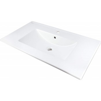 Built-in ceramic sink w/battery space