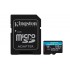 Kingston Technology 512GB microSDXC Canvas Go Plus Gen4 200MB/s A2 U3 V30 Card + Adapter