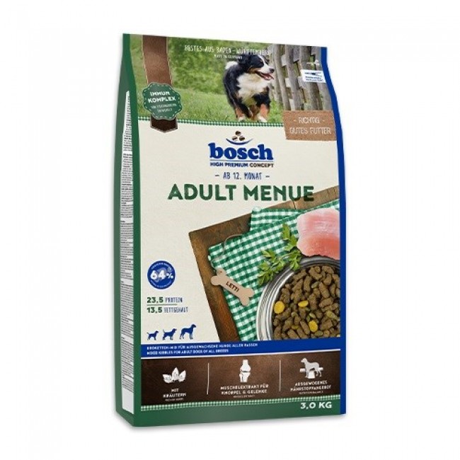 BOSCH Adult Menue - dry dog food - 3kg