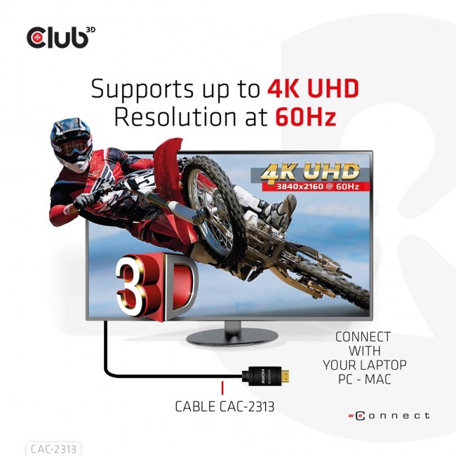 CLUB3D HDMI 2.0 4K60Hz RedMere cable 10m/32.8ft CLUB3D HDMI 2.0 4K60Hz RedMere cable 10m/32.8ft