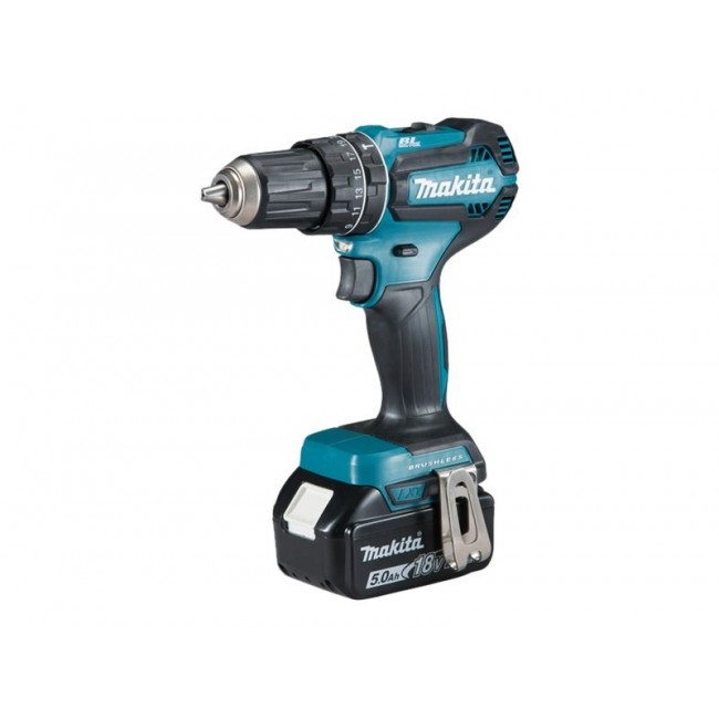 Makita DHP485RTJ drill 28500 RPM Keyless 1.5 kg Black, Blue