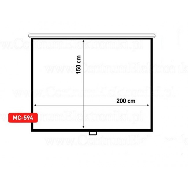 Maclean MC-594 projection screen 2.54 m (100