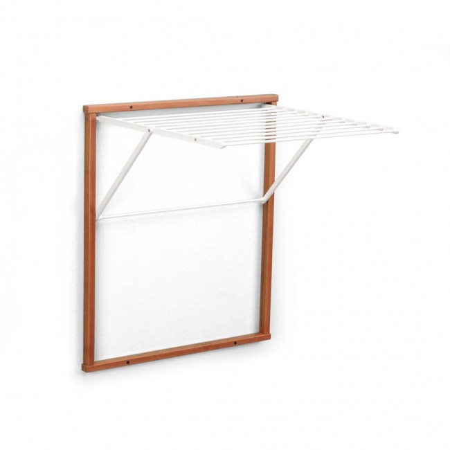 ARREDAMENTI KLEDY Wall-mounted drying rack - 80 x 69 cm, Brown