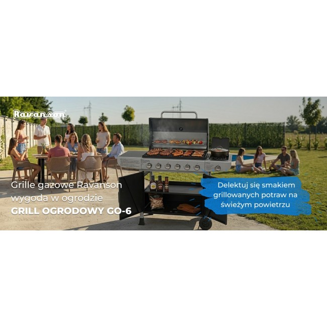 Ravanson GO-6 15,1 kW gas barbecue