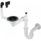 Siphon for 1-bowl granite sink - Space-Saver