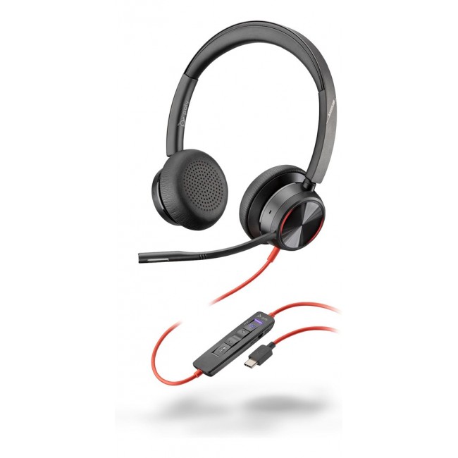 POLY Blackwire 8225 Stereo Microsoft Teams Certified USB-C Headset +USB-C/A Adapter POLY Blackwire 8225 Stereo Microsoft Teams Certified USB-C Headset +USB-C/A Adapter