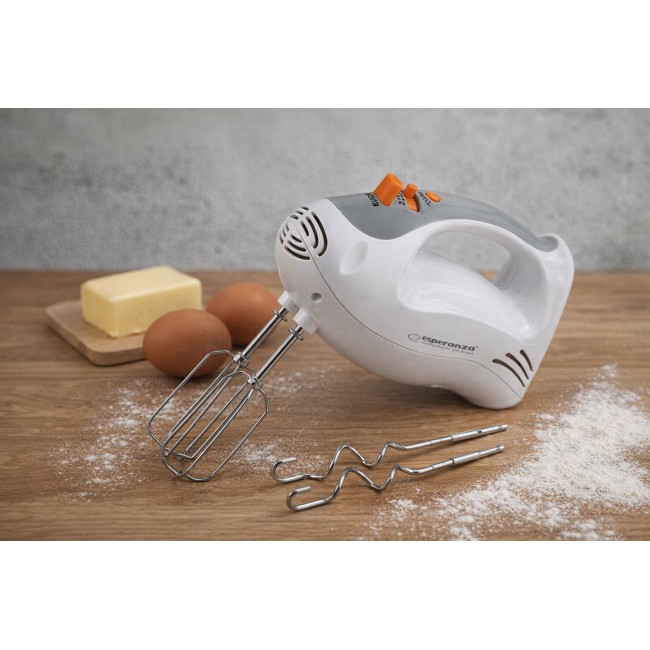 Esperanza EKM009 Hand mixer Gray, White 250 W Esperanza EKM009 Hand mixer Gray, White 250 W