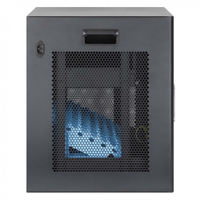 Manhattan Laptop Charging Cabinet Desktop via AC Adapter (EU) 10-bay, Install device's AC Adapter (power cables) into unit, Suitable for ALL laptops (to 16