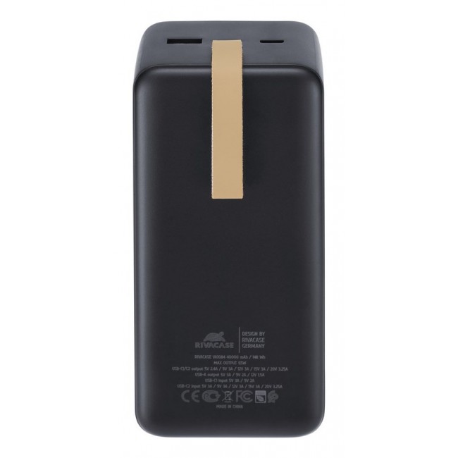 Rivacase VA1084 power bank Lithium Polymer (LiPo) 40000 mAh Black