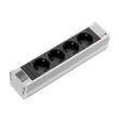 Rittal DK 7856.100 power extension 4 AC outlet(s) Indoor Aluminium, Black