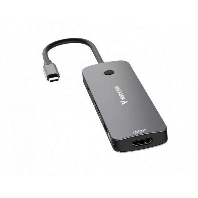 Verbatim CMH-08 USB Type-C 5000 Mbit/s Silver