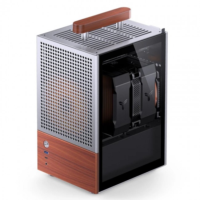 Jonsbo T6 PC Case, Mini-Tower, Mini-ITX, Glass, Wo