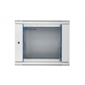 Extralink Rackmount cabinet 9U 600x600 Gray wall mounted