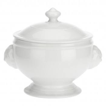 Soup vase with lid Chimera lion - White, 3 ltr