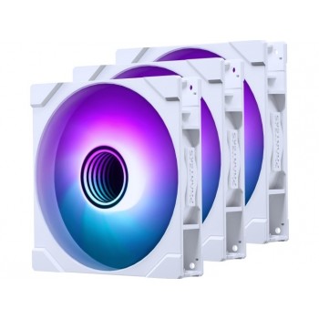 PHANTEKS M25 Gen2 PWM D-RGB Fan, 3-Pack - 140mm, white