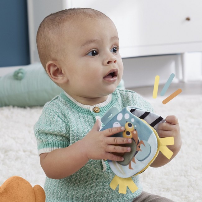 Fisher-Price 2-in-1 Rockin Tummy Time Otter Plush Toy with Soft Book for Newborn Sensory Play Fisher-Price 2-in-1 Rockin Tummy Time Otter Plush Toy with Soft Book for Newborn Sensory Play