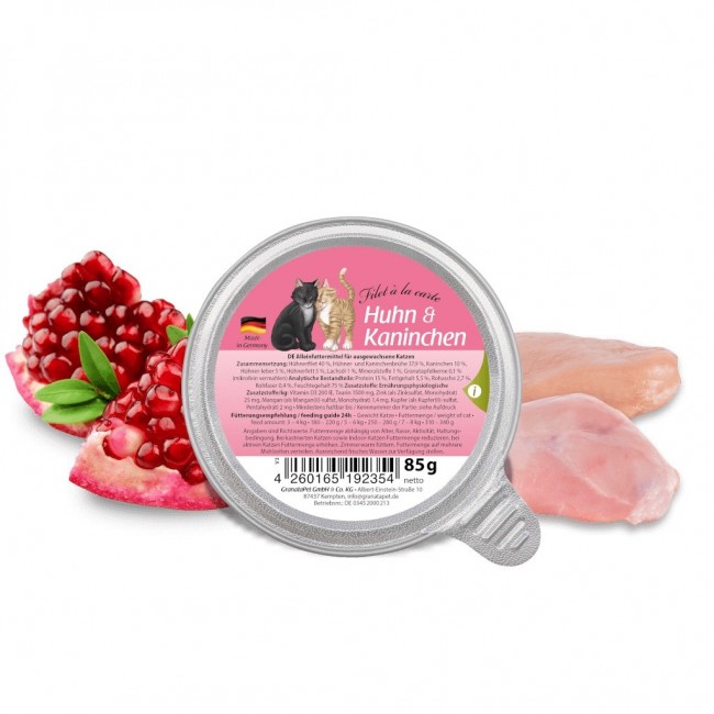 GRANATAPET Filet la carte Chicken with rabbit - wet cat food - 85g