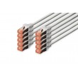 Digitus CAT 6 S/FTP patch cable, 10 pieces
