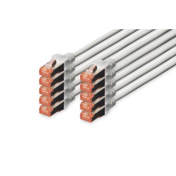 Digitus CAT 6 S/FTP patch cable, 10 pieces