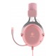 Deltaco Gaming GAM-030-P headphones/headset Wired Head-band USB Type-A Pink