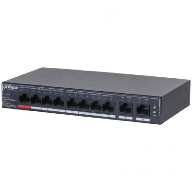 Dahua Technology SG4010P network switch Managed L2 Gigabit Ethernet (10/100/1000) Power over Ethernet (PoE) Black