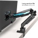 ONKRON G90-B Swivel and tilt desk mount for 13 -34 monitors, max. 10 kg, with rotation, black