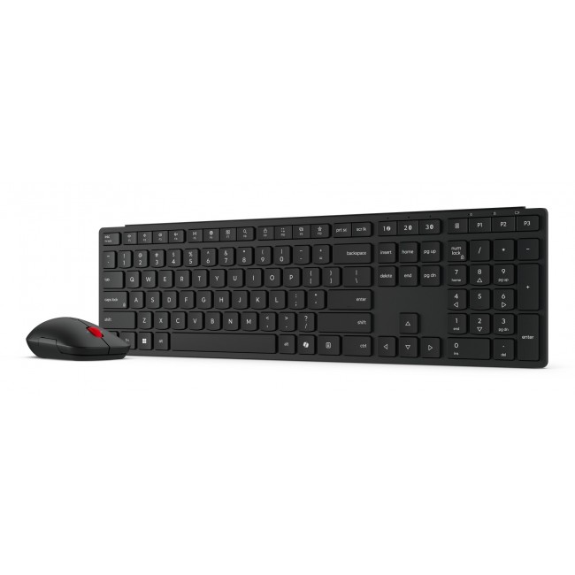 Lenovo 4X31S04810 keyboard Mouse included Office RF Wireless + Bluetooth US English Black