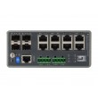 LevelOne TURING 12-Port L3 Lite Managed Gigabit Industrial Switch, 4 x SFP, DIN-Rail, -40 C to 75 C
