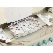 Equip 12-Port Fiber Optic Splice Box, LC Duplex, OM3, 1U, Equipped, Grey