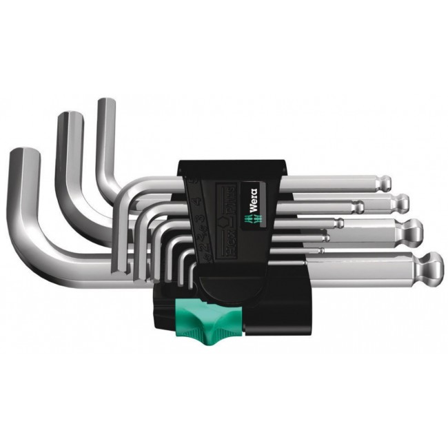 Wera 05133163001 hex key L-shaped hex key Metric 9 pc(s) Wera 05133163001 hex key L-shaped hex key Metric 9 pc(s)