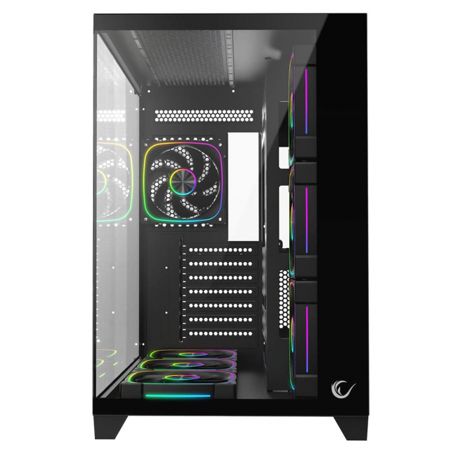 RAMPAGE PC CASE WITH TEMPERED GLASS Black
