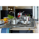 Demeyere INDUSTRY 5 40850-669-0 saucepan 5.2L Round Silver Demeyere INDUSTRY 5 40850-669-0 saucepan 5.2L Round Silver