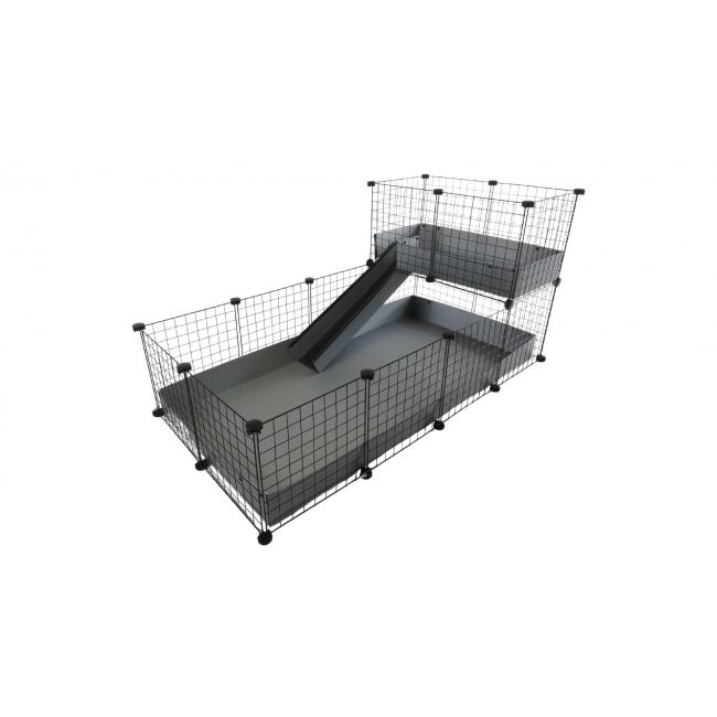 C&C Modular cage 4x2 + Loft 2x1+ grey ramp C&C Modular cage 4x2 + Loft 2x1+ grey ramp