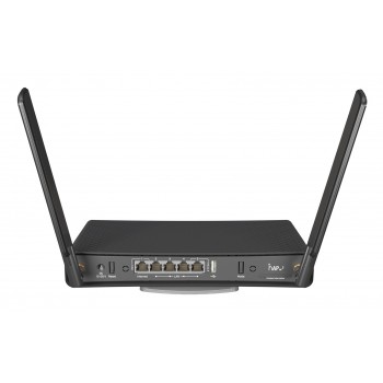 Mikrotik hAP ac wireless router Gigabit Ethernet Dual-band (2.4 GHz / 5 GHz) Black