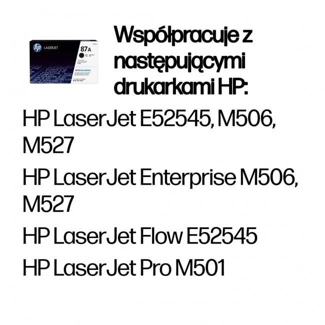 HP 87A Black Original LaserJet Toner Cartridge HP 87A Black Original LaserJet Toner Cartridge