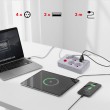 Maclean power strip, 4-socket extension cable + 3xUSB, 110-240V AC 50/60Hz, 2.1A max 2500W, 3m, white, MCE393 W