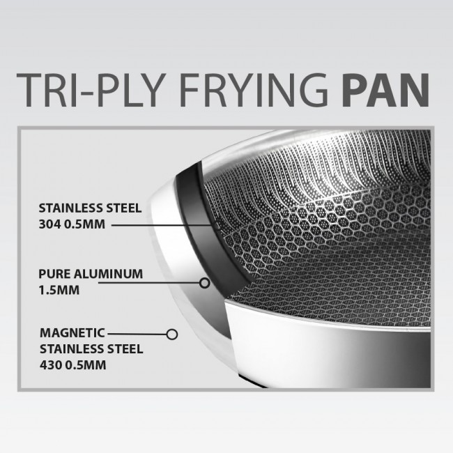Frying pan with lid MAESTRO MR-1216 26 cm (MR-1216-26)